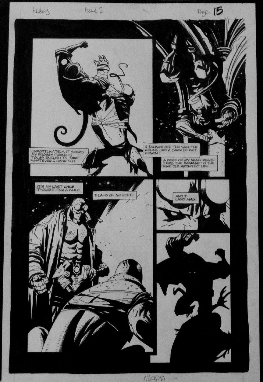 Hellboy: Seed of Destruction 2 page 15, in Black Adler's Mignola